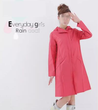 Stylish long cute waterproof, windproof and breathable raincoat